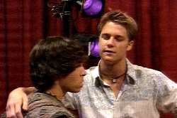 Ryan's older brother Aaron made a guest appearance on the sitcom 